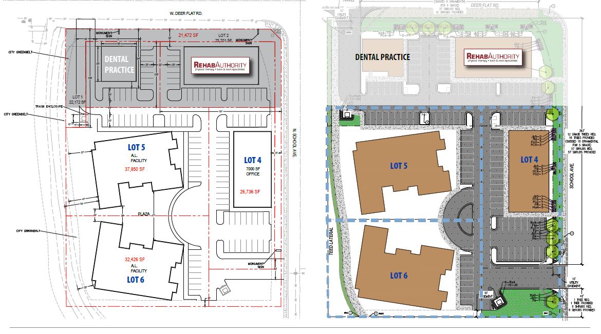 Redhawk Square Office Pads - Lot 6: N. School Avenue, Kuna, ID 83634